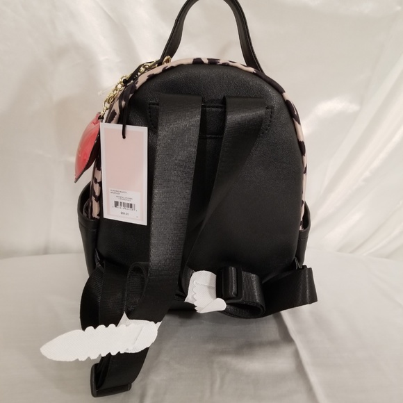 Juicy Couture Natural Leopard Clashing Hearts Color Black and Red Brand New - Picture 4 of 8